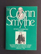 Load image into Gallery viewer, 1984 Conn Smythe Sports Celebrity Dinner Program Autographed Red Kelly Upshaw ++