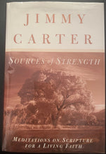 Load image into Gallery viewer, 1997 Signed President Jimmy Carter Sources Of Strength Hardcover Book JSA Auto