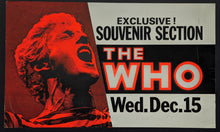 Load image into Gallery viewer, The Who Vintage Cardboard Poster Oversized Print Rock & Roll Band Music Advert