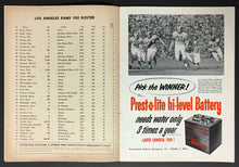 Load image into Gallery viewer, Rare 1952 NFL Football Program Memorial Coliseum LA Rams vs Dallas Texans