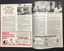 Load image into Gallery viewer, 1971 Robert Kennedy Stadium Baseball Program Washington Senators vs Cleveland