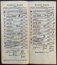 Load image into Gallery viewer, 1952 Hialeah Horse Race Program Vintage Racetrack Racing
