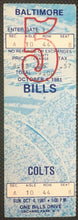 Load image into Gallery viewer, 1981 NFL Football Ticket Baltimore Colts vs Buffalo Bills Rich Stadium New York