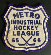 Load image into Gallery viewer, 1965-66 Vintage Metro Industrial Hockey League Toronto Patch Jersey Crest