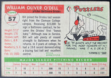 Load image into Gallery viewer, 1955 Topps Baseball #57 Billy O'Dell Baltimore Orioles Vintage MLB Card