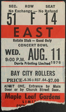 Load image into Gallery viewer, 1976 Maple Leaf Gardens Bay City Rollers Concert Ticket Vintage Music Toronto