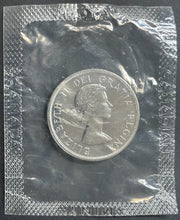 Load image into Gallery viewer, Lot of 10 Uncirculated 1963 Royal Canadian Mint .800 Silver Dollars Vintage