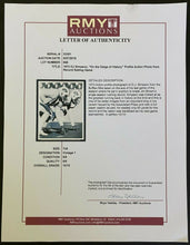 Load image into Gallery viewer, 1973 NFL Football Photo Buffalo Bills OJ Simpson Days Before Rushing Record LOA