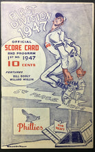 Load image into Gallery viewer, 1947 Shibe Park MLB Baseball Program Philadelphia Phillies v Pittsburgh Pirates