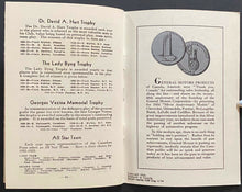 Load image into Gallery viewer, 1933-34 General Motors GM Hockey Broadcast Guide NHL Toronto Maple Leafs Maroons