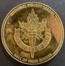 Load image into Gallery viewer, 1982 NHL Hockey Hall of Fame Signed Induction Program Autographed + HOF Coin JSA