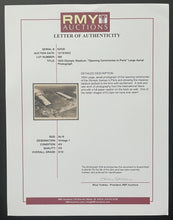 Load image into Gallery viewer, 1924 Paris Summer Olympics Soccer Stadium B&W Type 1 Photo LOA VTG Historical