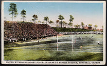 Load image into Gallery viewer, Early 1900's Montreal Stadium McGill University Vintage Football Postcard Unused