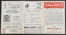 Load image into Gallery viewer, 1966 Maple Leaf Gardens OHA Jr A Program Toronto vs Peterborough Petes Brad Park