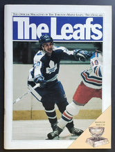 Load image into Gallery viewer, 1984 Maple Leaf Gardens NHL Program Toronto vs Chicago Blackhawks Tony Esposito