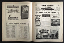 Load image into Gallery viewer, 1951 Chicago Stadium Hockey Program Detroit Red Wings vs Chicago Blackhawks NHL