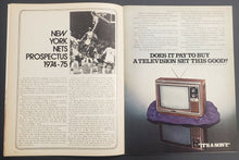 Load image into Gallery viewer, 1975 ABA Playoff Program New York Nets vs Spirits of St Louis Nassau Coliseum