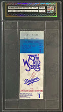 Load image into Gallery viewer, 1978 World Series Game 1 Ticket Stub Dodger Stadium LA Yankees iCert Authentic