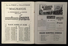 Load image into Gallery viewer, 1950 Chicago Stadium Hockey Program Boston Bruins vs Chicago Blackhawks NHL