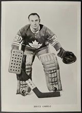 Load image into Gallery viewer, 1968-69 NHL Hockey Toronto Maple Leafs Bruce Gamble Team Issued Photo Vintage
