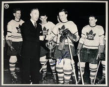 Load image into Gallery viewer, Gus Bodnar Autographed Photo Toronto Maple Leafs NHL Hockey Signed Vintage