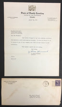 Load image into Gallery viewer, 1947 Strom Thurmond Signed Letter State Of South Carolina Office Of Governor