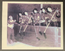 Load image into Gallery viewer, Wally Stanowski Autographed NHL Hockey Photo Copy New York Rangers Signed
