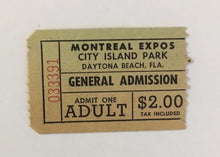 Load image into Gallery viewer, 1978 Montreal Expos Spring Training Baseball MLB Vs Minnesota Twins Plus Ticket