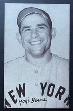 Load image into Gallery viewer, 1947-66 Yogi Berra Exhibit Card MLB Baseball New York Yankees Vintage