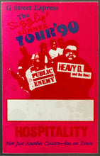 Load image into Gallery viewer, 1990 Public Enemy Heavy D Backstage Pass Sizzlin Summer Tour NM 7 iCert