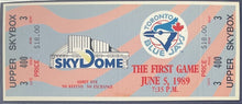 Load image into Gallery viewer, 1989 SkyDome 1st Game Ticket Toronto Blue Jays vs Milwaukee Brewers iCert 8