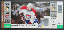 Load image into Gallery viewer, 2002 Bell Center NHL Scorecard + Ticket Montreal Canadiens - Pittsburgh Penguins