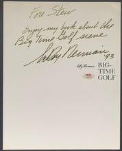 Load image into Gallery viewer, 1993 LeRoy Neiman Signed Page Book Big Time Golf Artist Sports PSA