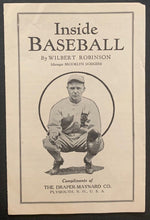 Load image into Gallery viewer, 1920s Inside Baseball Fold-Out Booklet MLB Vintage MILB Wilbert Robinson HOF