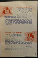 Load image into Gallery viewer, 1954 Vintage Canadian Football League Handbook Alouettes Eskimos Roughriders