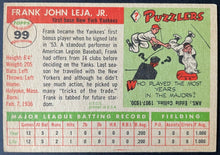 Load image into Gallery viewer, 1955 Topps Baseball #99 Frank Leja New York Yankees Vintage MLB Card