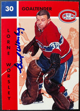 Load image into Gallery viewer, 1995/96 Parkhurst Hockey Gump Worsley Signed Autographed Canadiens NHL Card