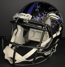 Load image into Gallery viewer, 2019/20 Baltimore Ravens Team Signed x23 Riddell Helmet Beckett Jackson Harbaugh