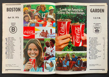 Load image into Gallery viewer, 1976 Boston Garden Stanley Cup Playoff Program Game 5 Quarter Final Bruins