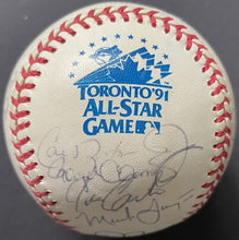 Load image into Gallery viewer, 1991 MLB All Star Game Toronto Team Autographed Baseball Signed x26 Ripken JSA