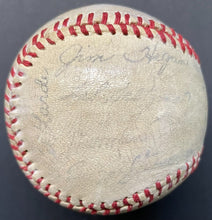 Load image into Gallery viewer, 1951 Cleveland Indians Team Stamped Facsimile Autographed Baseball MLB Vintage