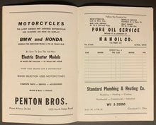 Load image into Gallery viewer, 1962 Vintage Lorain County Speedway Modified Hard Top Stock Car Racing Program