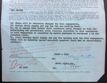 Load image into Gallery viewer, Sonny & Cher Signed Vintage Contract Westbury Music Fair Autographed Document