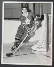Load image into Gallery viewer, Toronto Maple Leafs Hockey Gerry Ehman Signed Turofsky Photo - Torchy Schell JSA