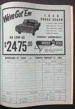 Load image into Gallery viewer, 1968 Toronto Maple Leafs Game Program vs. St. Louis Blues Inaugural Season NHL
