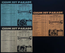 Load image into Gallery viewer, 1964 Full Set 52 Chum Charts Rock N' Roll History Vintage Radio Survey Music