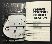 Load image into Gallery viewer, 1973-74 WHA Hockey Chicago Cougars News Media Guide Book Vintage Sports Photos