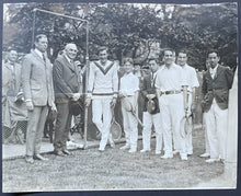 Load image into Gallery viewer, 1923 President Harding Type 1 B&W Photo White House Tennis Courts Bill Tilden