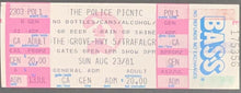 Load image into Gallery viewer, 1981 The Police Vintage Full Unused Concert Ticket + At The Grove With Iggy Pop