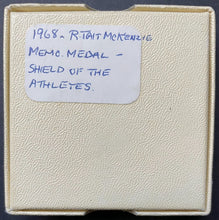 Load image into Gallery viewer, 1968 Bronze Olympic Shield Medal Robert Tait McKenzie Likeness Medallic Art Co